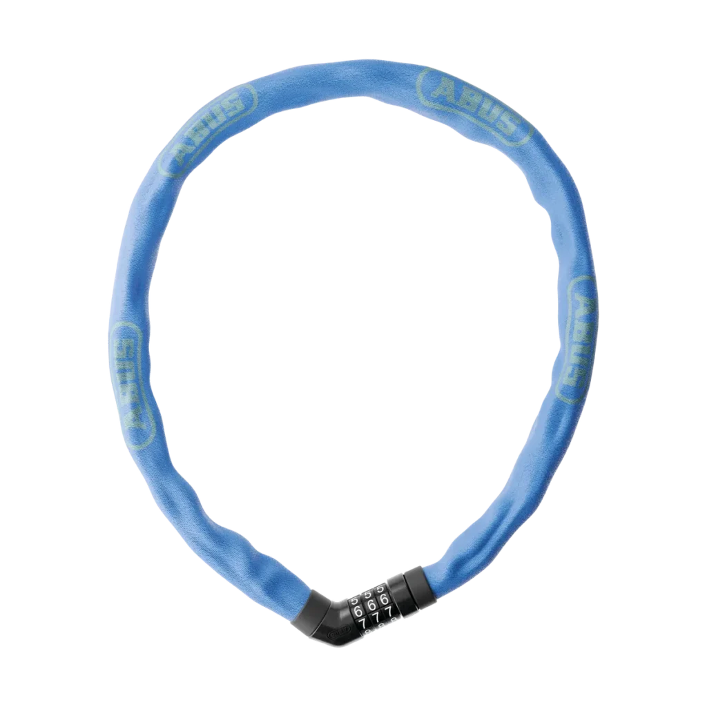 ABUS Steel-O-Chain 4804C – Kättinglås med kod, 75 cm, Blå