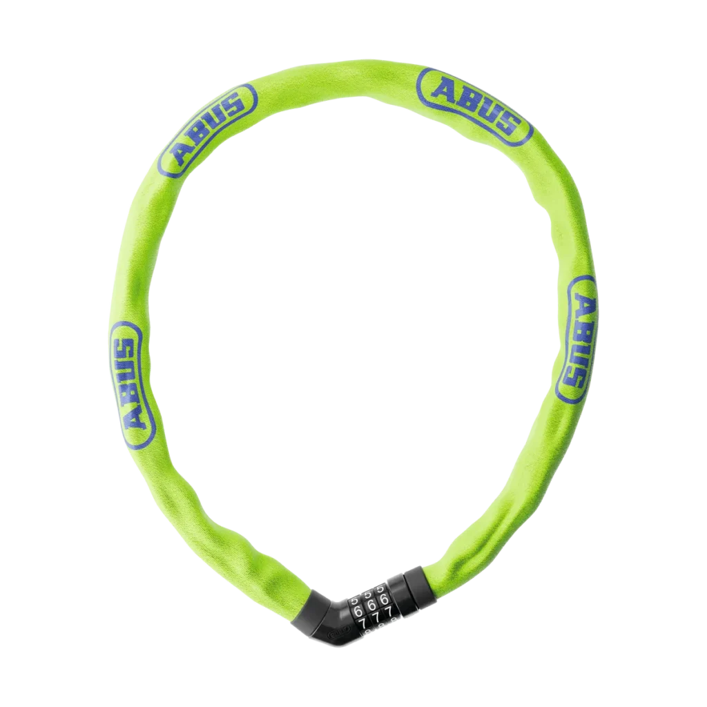 ABUS Steel-O-Chain 4804C – Kättinglås med kod, 75 cm, Grön