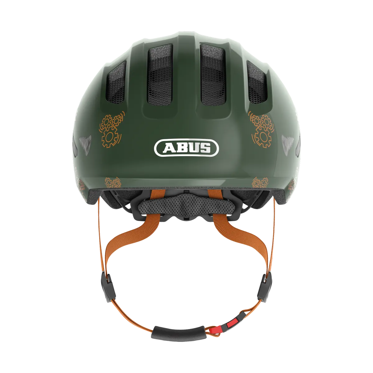 ABUS Smiley 3.0 – Barnhjälm, Green Robo framifrån