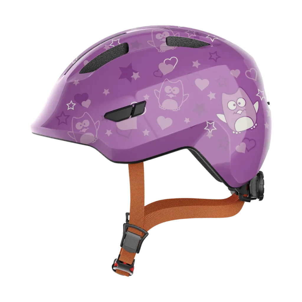 ABUS Smiley 3.0 – Barnhjälm, Purple Star