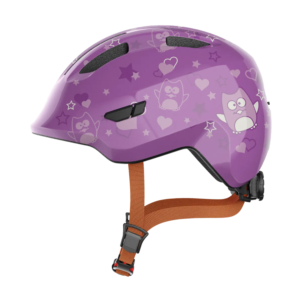 ABUS Smiley 3.0 – Barnhjälm, Purple Star