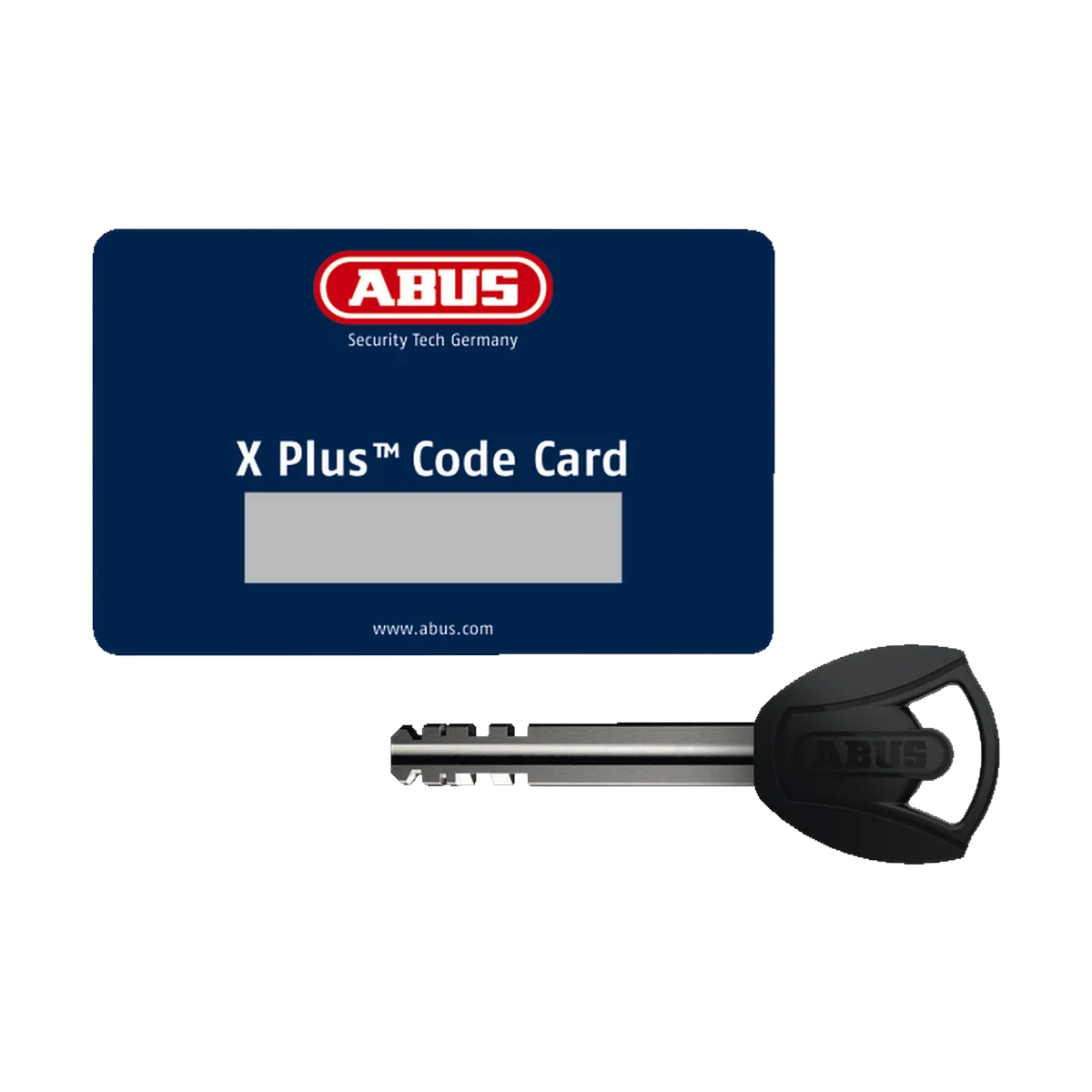 ABUS x-plus nyckel och nyckelkort