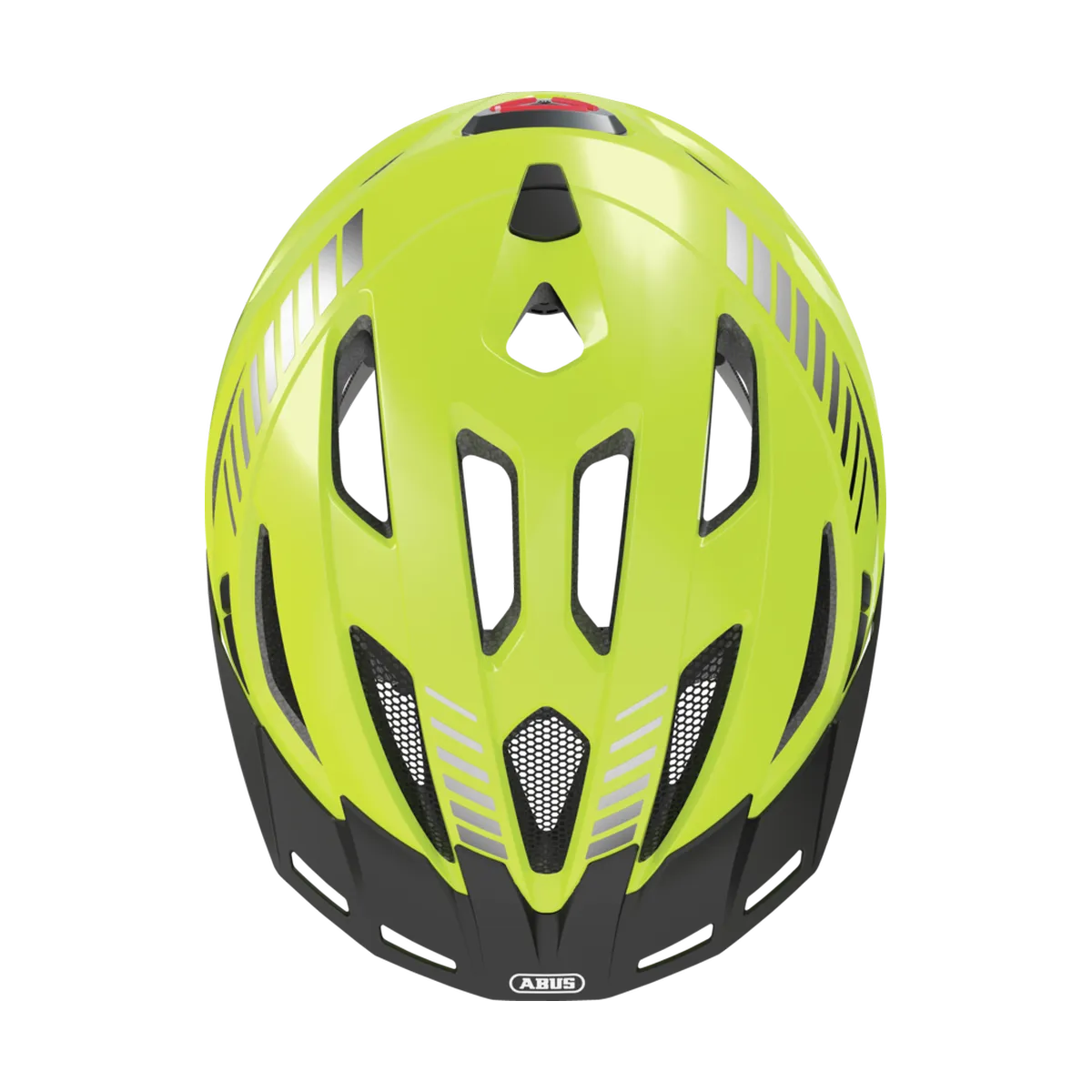 ABUS Urban-I 3.0 MIPS – Cykelhjälm med Baklampa, Signal Yellow ovanifrån