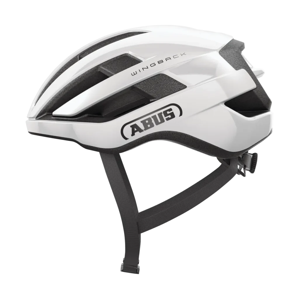 ABUS WingBack – Cykelhjälm, Shiny White