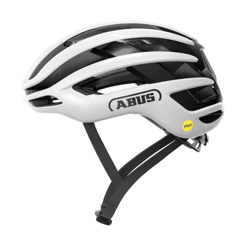 ABUS AirBreaker 2.0 MIPS – Landsvägshjälm, Shiny White
