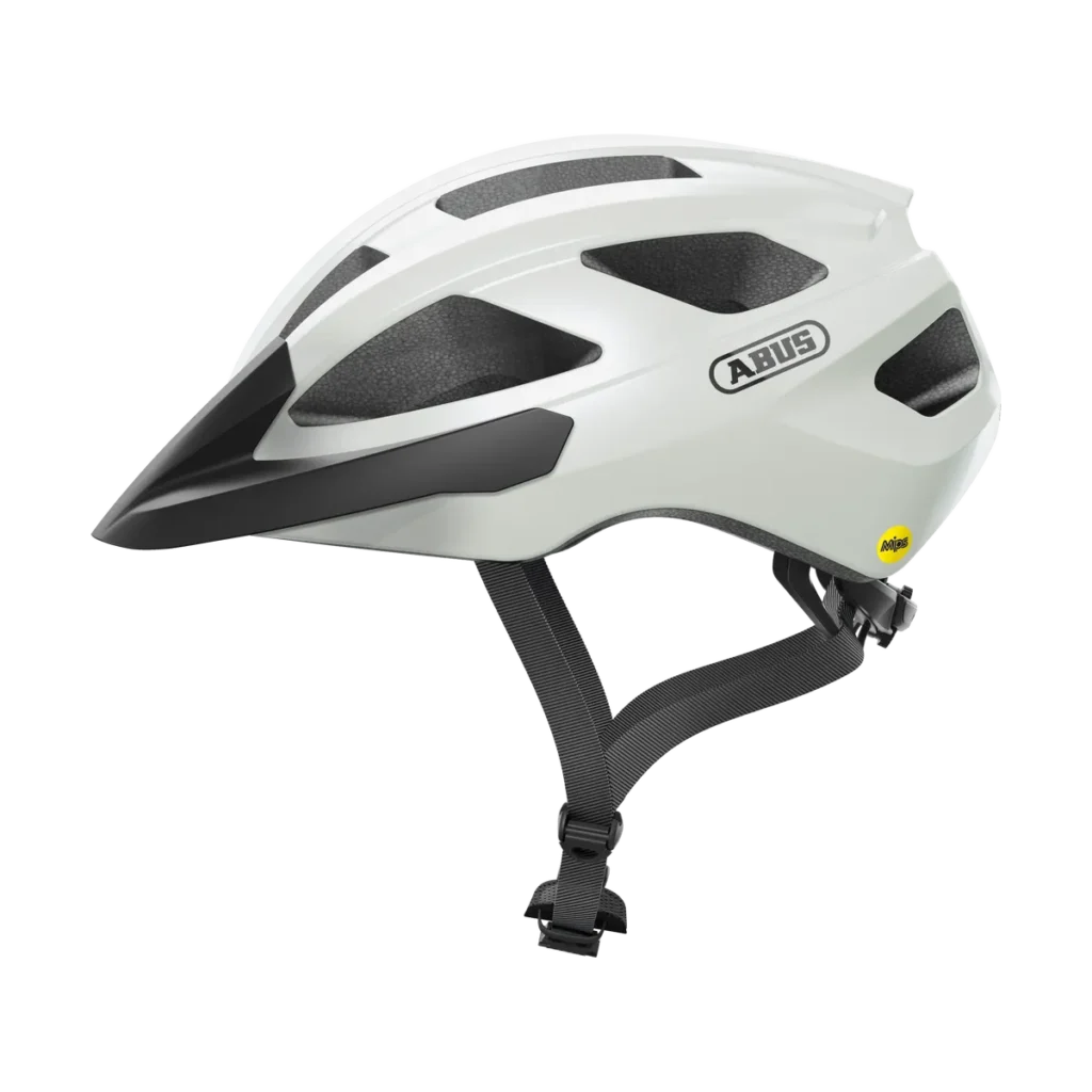 ABUS Macator Mips – Cykelhjälm, Pearl White