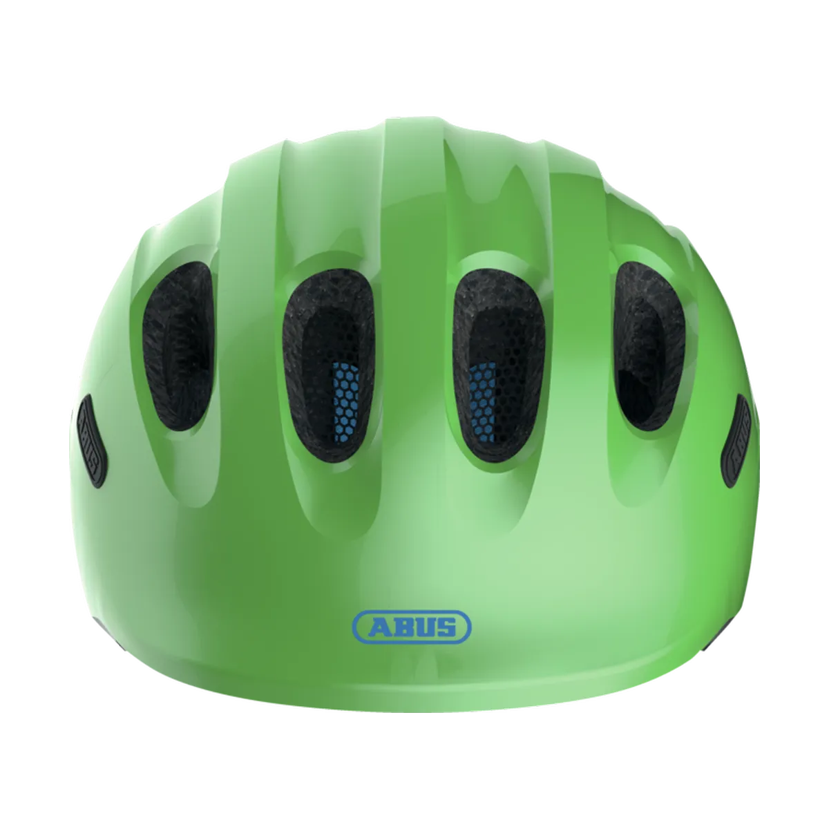 ABUS Smiley 2.1 Mips – Barnhjälm, sparkling-green framifrån
