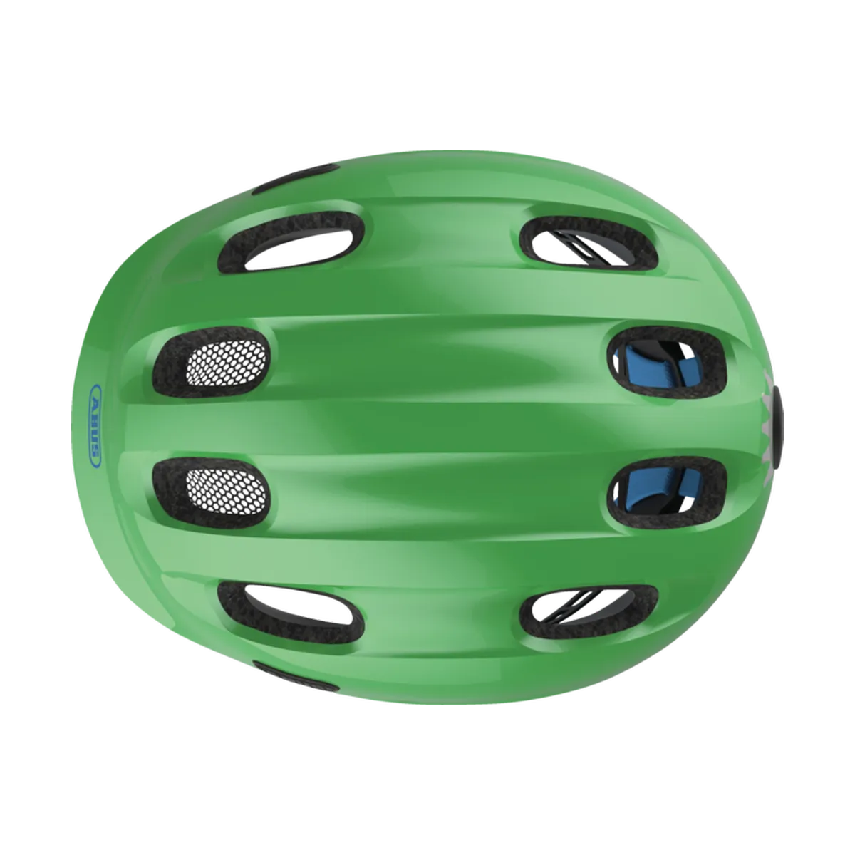ABUS Smiley 2.1 Mips – Barnhjälm, sparkling-green ovanifrån