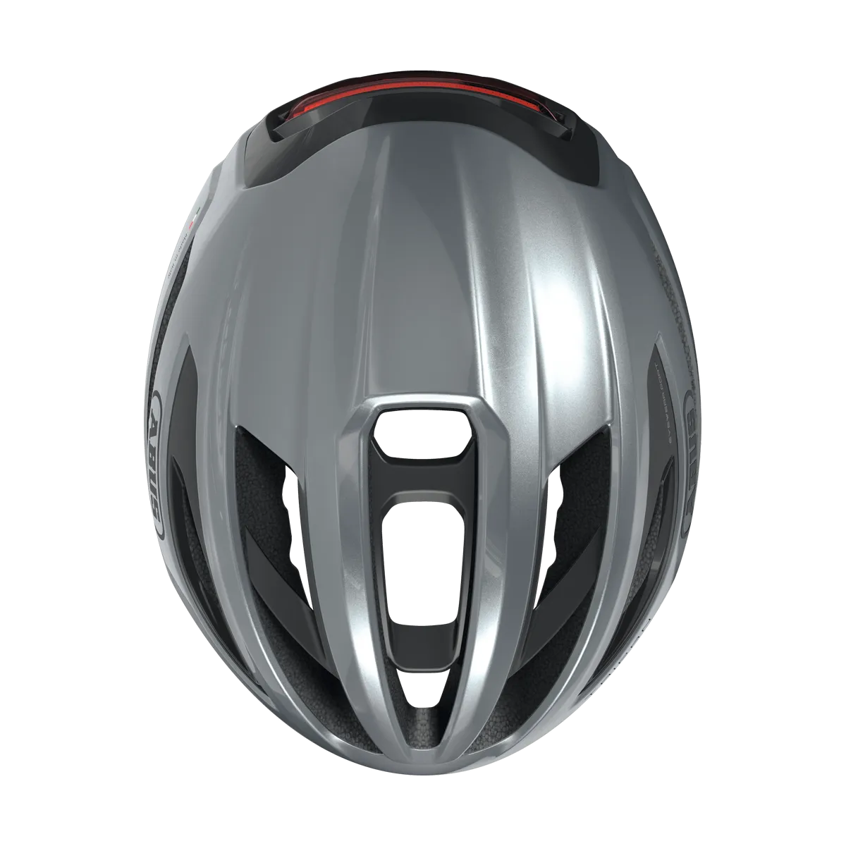 ABUS Taipan LED – Gravelhjälm, Graphite Silver ovanifrån