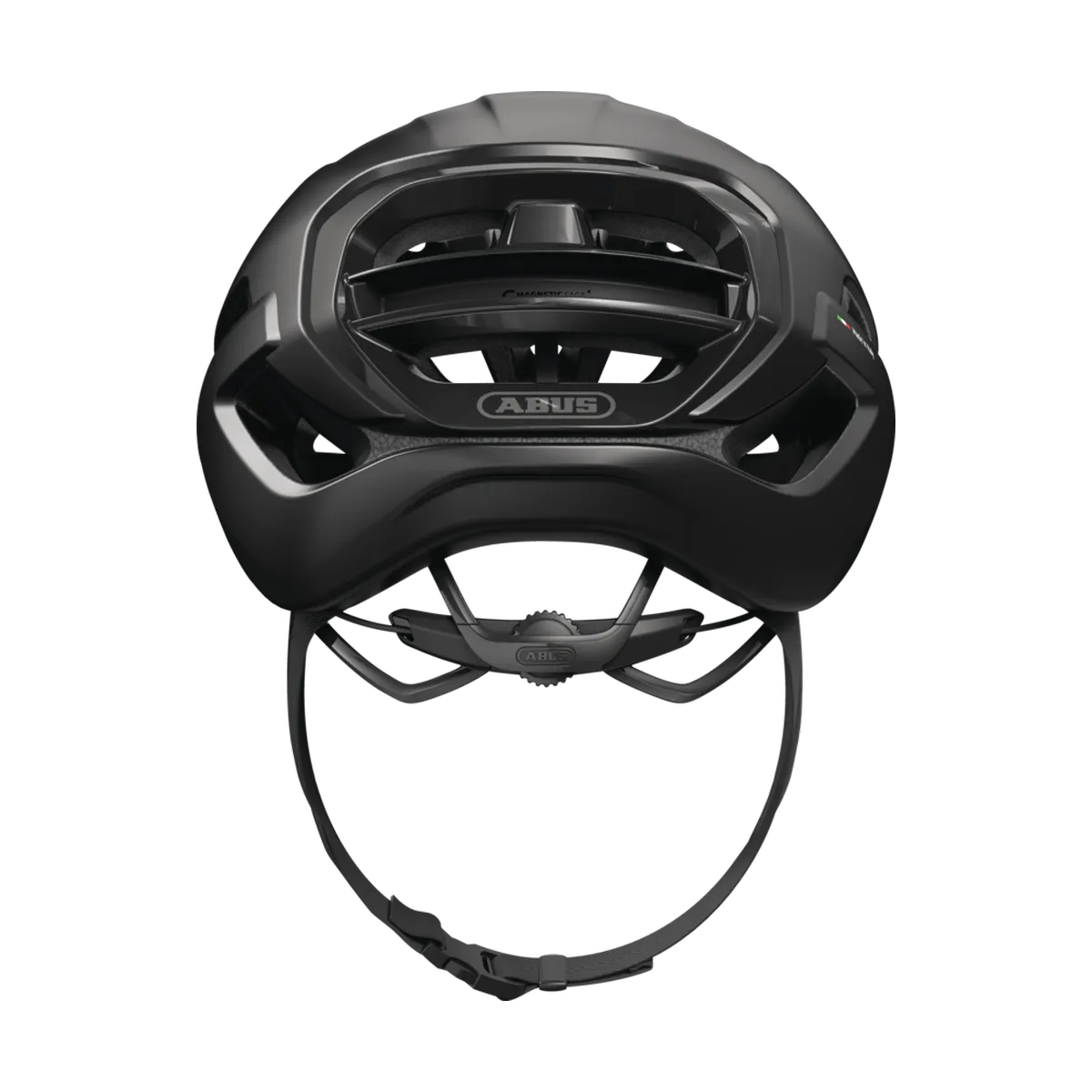 ABUS Taipan – Gravelhjälm, Velvet Black bakifrån