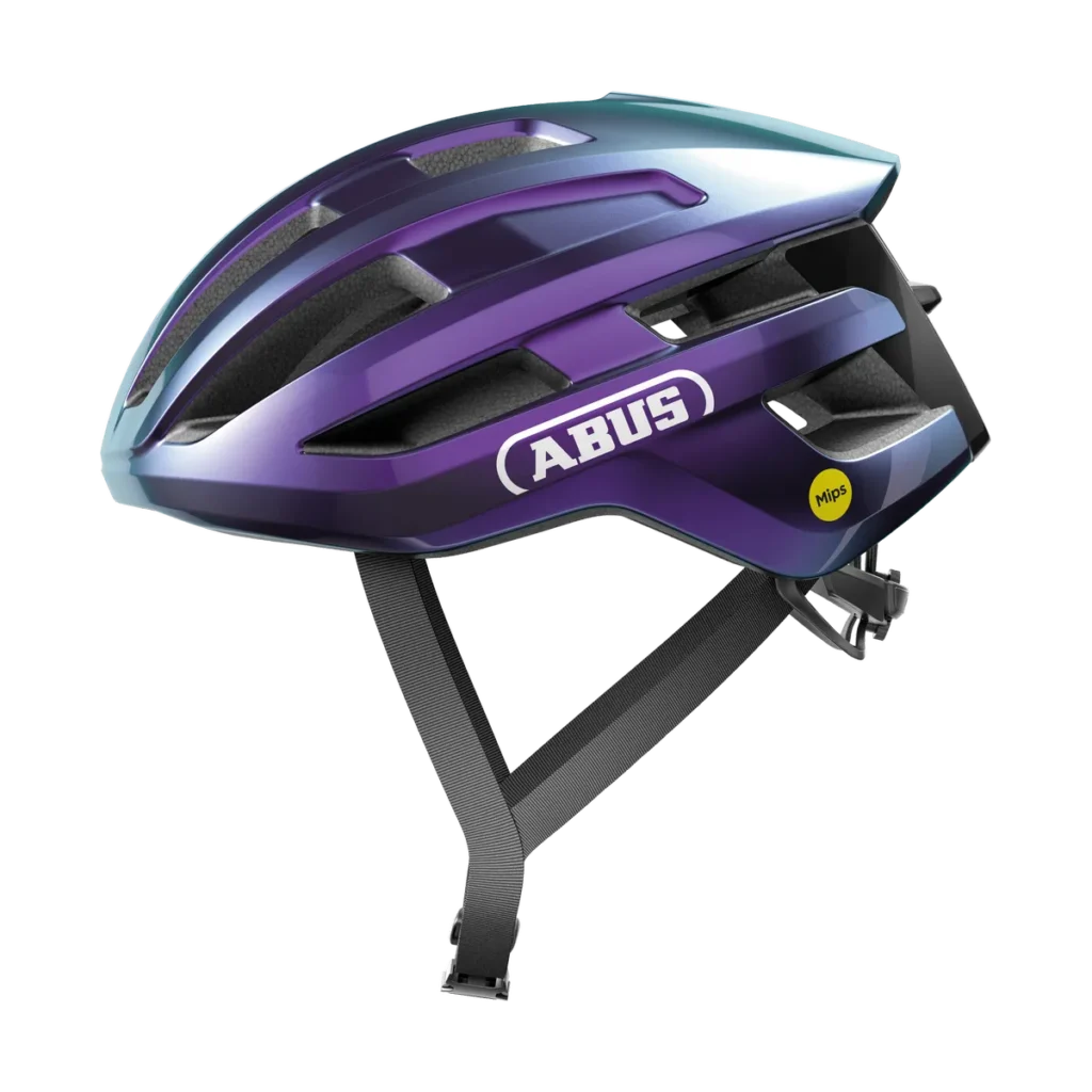 ABUS PowerDome Mips – Landsvägshjälm Flip Flop Purple